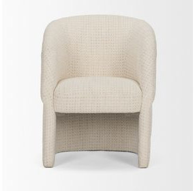 Curtis Cream Upholstered Dining Arm Chair