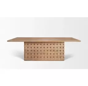 Trellyn Light Brown 99" Rectangular Dining Table