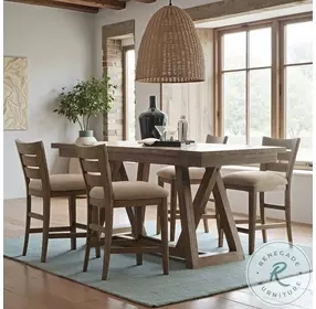 Horizon Meadowvale Smoke Counter Height Dining Room Set