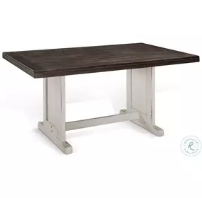 Autumn Echo White 60" Rectangular Dining Table