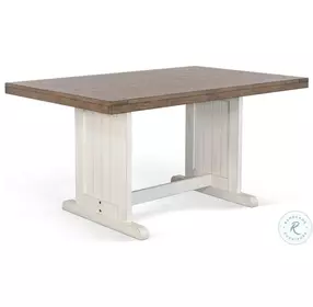 Willow Nest White 60" Rectangular Dining Table
