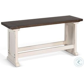 Heritage House European Cottage Wood 48" Counter Height Dining Bench
