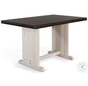 Heritage House White 60" Rectangular Counter Height Dining Table