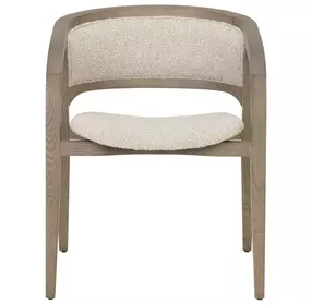 Arco Santa Cruz Oatmeal Upholstered Dining Arm Chair
