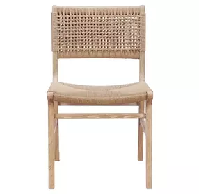 Monroe Cerused Oak Rattan Wrapped Dining Chair