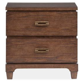 Sugar Mill Spiced Rum 2 Drawer Nightstand with USB Charging