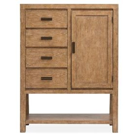 Plum Creek Sierra Brown 4 Drawer Door Chest