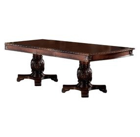 Chateau De Ville Cherry 96" Extendable Double Pedestal Rectangular Dining Table