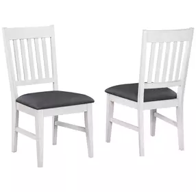 Summer Winds II Gray Mission Back Upholstered Dining Side Chair Set of 2