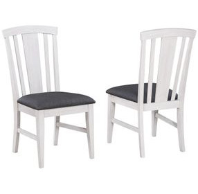 Summer Winds II Gray Fan Back Upholstered Dining Side Chair Set of 2