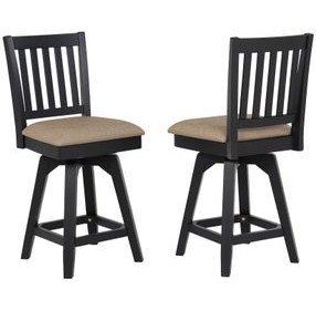 Autumn Winds Beige Mission Back Swivel Counter Height Stool