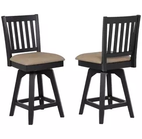 Autumn Winds Beige Mission Back Swivel Counter Height Stool