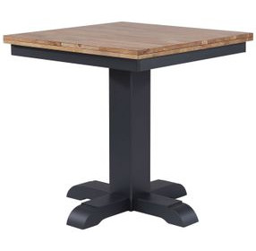 Autumn Winds Natural and Black Square Adjustable Height Pub Table