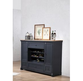 Autumn Winds Brown and Black 3 Shelves Spirit Cabinet
