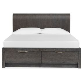 Kinsley Black Heron Queen Storage Panel Bed
