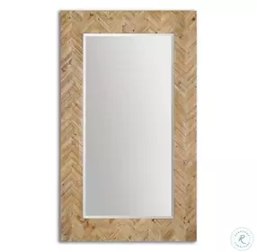 Demetria Brown Floor Mirror