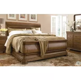 New Lou Louie Philips Cognac Sleigh Bedroom Set