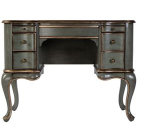 Charlotte Pastel Green Rectangular Vanity and Valet Desk