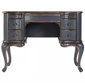 Charlotte Pastel Blue 40" Rectangular Vanity and Valet Desk