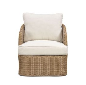 Axel Cream Performance Fabric Upholstered Outdoor Accent Chair