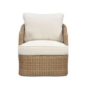 Axel Cream Performance Fabric Upholstered Outdoor Accent Chair