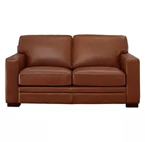 Langston Nutmeg Leather 69" Loveseat