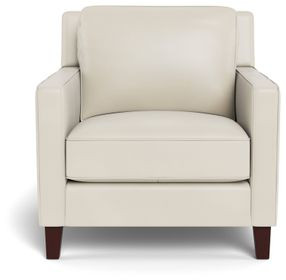 Arden Vanilla Leather Upholstered Accent Chair