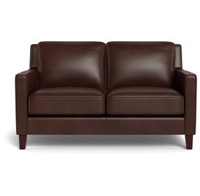 Arden Chestnut Leather 60" Loveseat