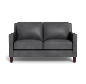 Arden Quartz Leather 60" Loveseat