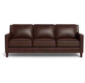 Arden Chestnut Leather 86" Sofa