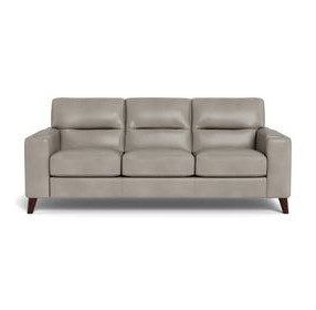 Elwyn Stone Leather 87" Sofa