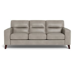 Elwyn Stone Leather 87" Sofa