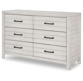 Summer Camp Stone Path Gray 6 Drawer Dresser