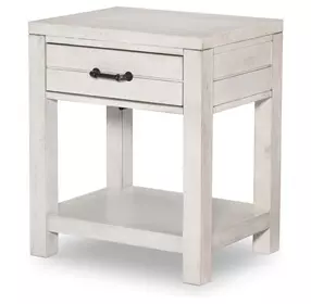 Summer Camp Stone Path Gray 1 Drawer Nightstand with USB Charging and Motion Light