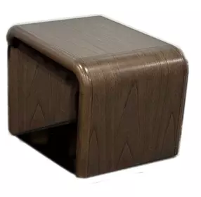 Hidden Treasures Medium Stain Rectangular Small Soft Around Edges Coffee Table