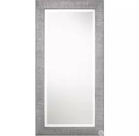 Blaxton Metallic Silver and Light Gray Mirror