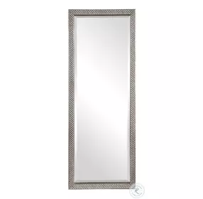 Tanvara Lightly Antique Metallic Silver Floor Mirror