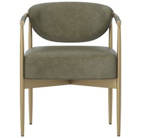 Heloise Ivanhoe Pine Upholstered Dining Arm Chair