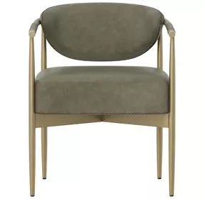 Heloise Ivanhoe Pine Upholstered Dining Arm Chair