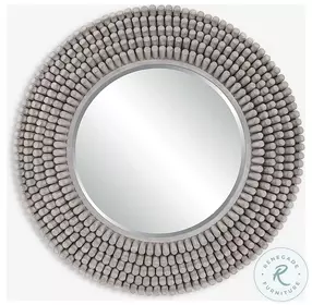 Hartford Light Driftwood Round Mirror