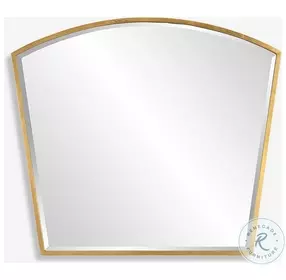 Boundary Antiqued Gold Arch Mirror