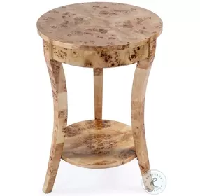 Holdin Light Burl Side Table