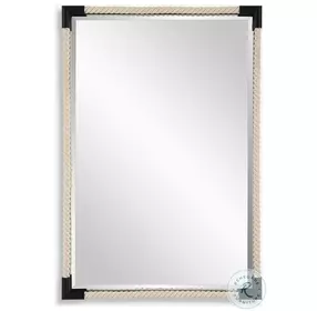 Taliana White Rope Mirror