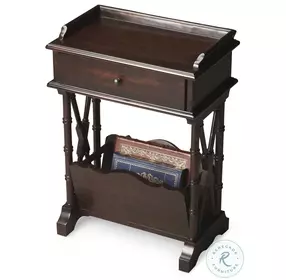 Cummings Rubbed Black Martini Table