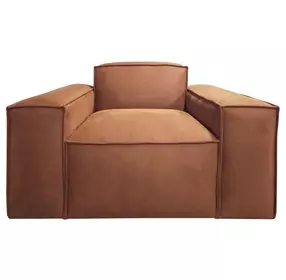 Carter Aumerry New Buck Rust Upholstered Lounge Chair
