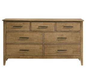 Andover Maple 7 Drawer Dresser