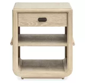 Sunset Cove Sanibel Brown Rectangular Chairside End Table
