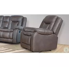 Morello Gray Glider Power Recliner Power Footrest