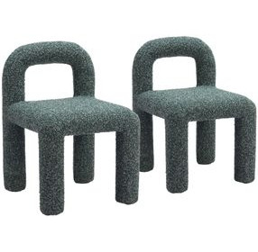 Arum Snowy Green Dining Chair Set Of 2