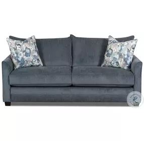 Juniper Shambala Jeans Queen Air Mattress Sleeper Sofa with Outbloom Lake Pillows